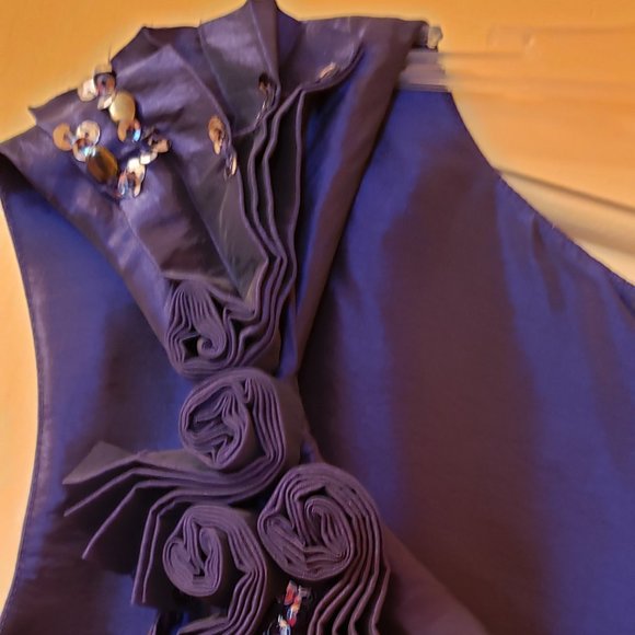 S L Fashions Lapis Dress Size 12 ** - Picture 4 of 9